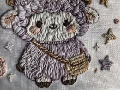 刺绣纹理烫画