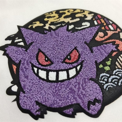刺绣纹理烫画