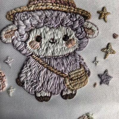 刺绣纹理烫画